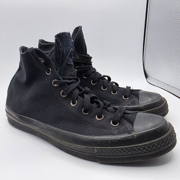Converse Chuck 70 Mens Size 11 Monochrome Triple Black Shoes High Top Casual - Picture 1 of 13